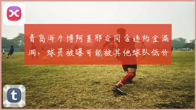 青岛海牛博阿基耶合同含违约金漏洞，球员被曝可能被其他球队低价挖角